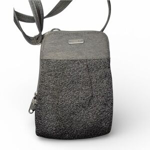 Baggallini Securtex Anti-Theft Excursion Crossbody Bag - Gray Antitheft RFID
